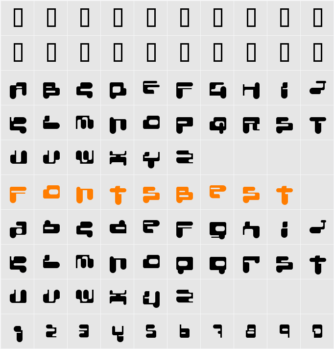 ConsoleRemix Character Map