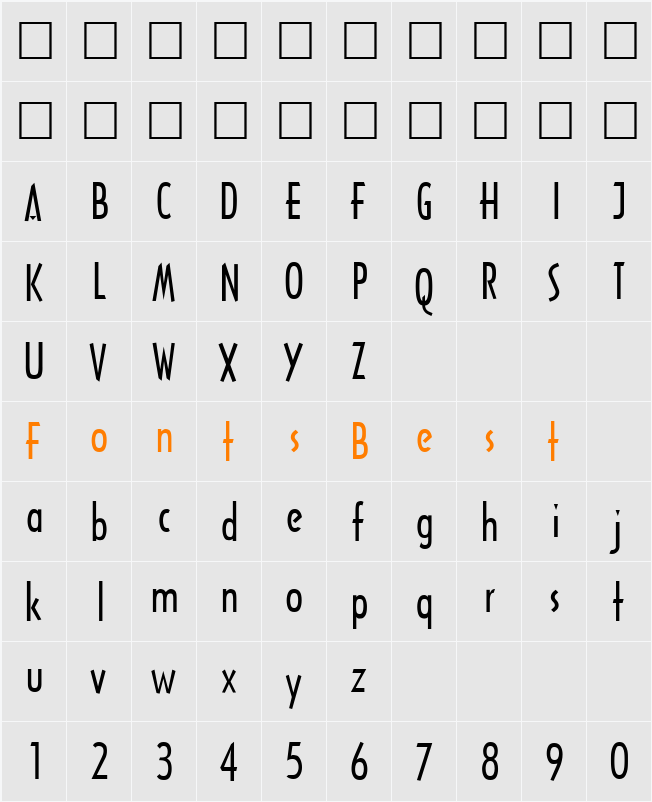 Arquitectura Character Map