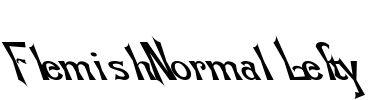 Flemish-Normal Lefty Font Image