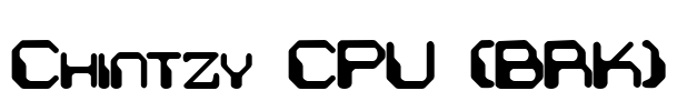 Chintzy CPU (BRK) Font Image