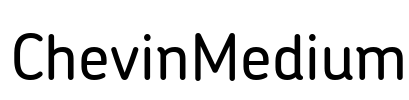 ChevinMedium Font Image