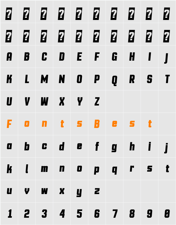 Motion Control Character Map