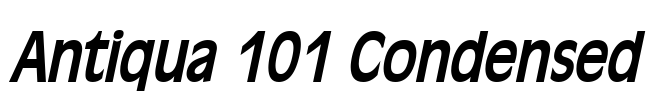 Antiqua 101 Condensed