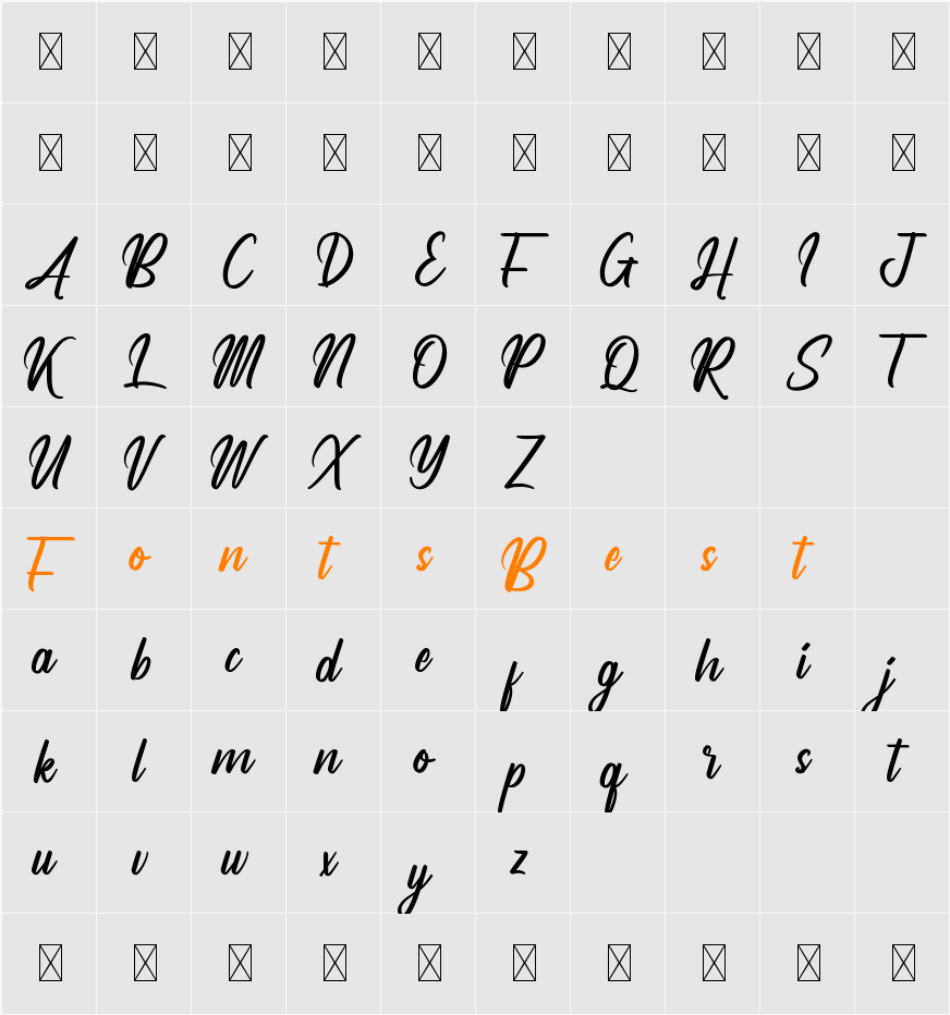 Analyzer Demo Character Map