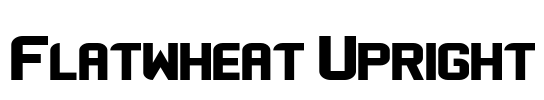 Flatwheat Upright Font Image