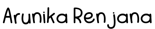 Arunika Renjana Font Image