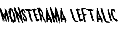 Monsterama Leftalic Font Image