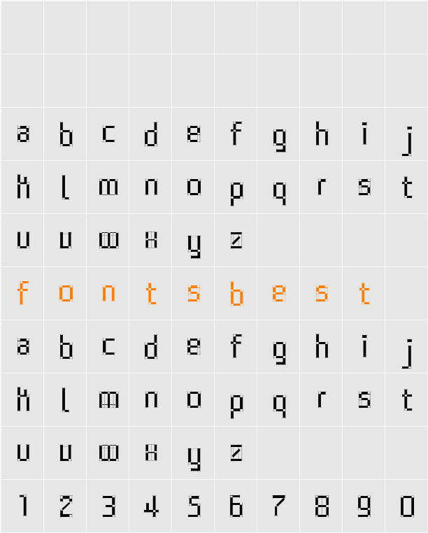 ArchiTypoPure Character Map