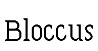 Bloccus Font Image