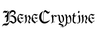BeneCryptine Font Image