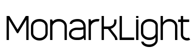 MonarkLight Font Image