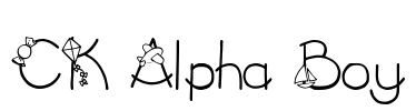 CK Alpha Boy Font Image
