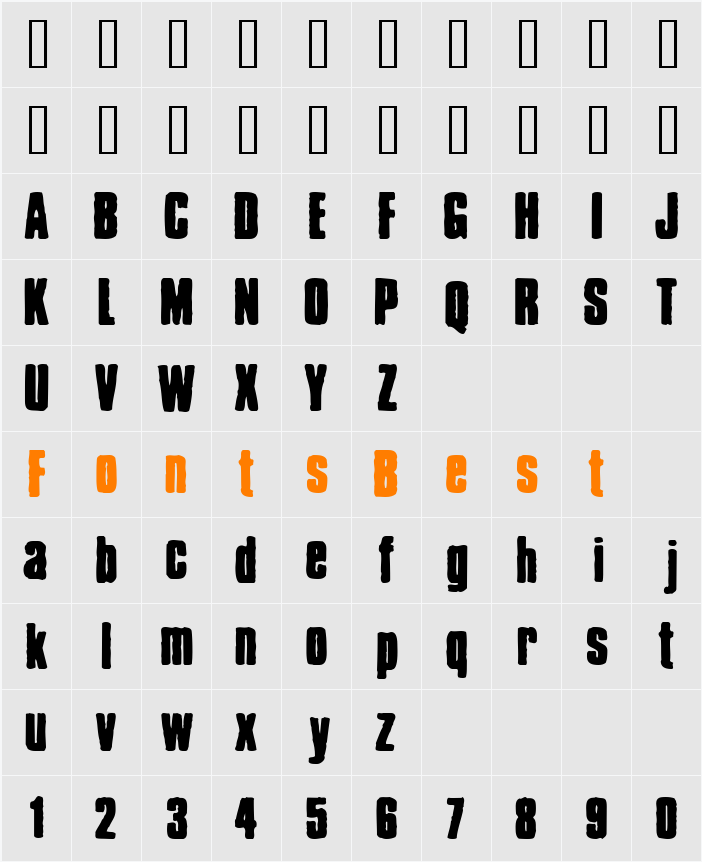 Chrispy Character Map