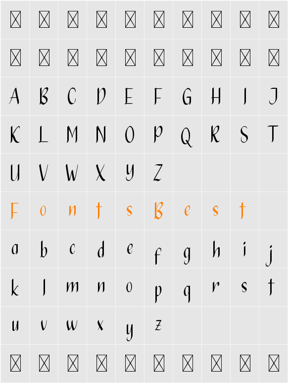 Bloviate Demo Character Map