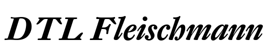 DTL Fleischmann Font Image