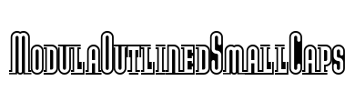 ModulaOutlinedSmallCaps