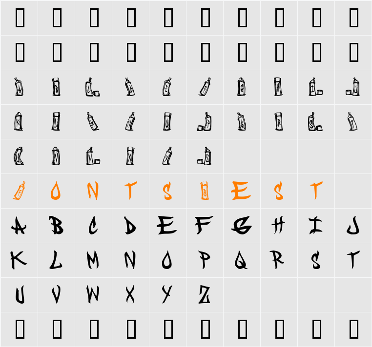 CANS Character Map