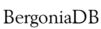 BergoniaDB Font Image