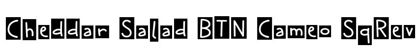 Cheddar Salad BTN Cameo SqRev Font Image