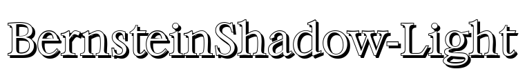 BernsteinShadow-Light Font Image