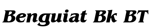Benguiat Bk BT Font Image