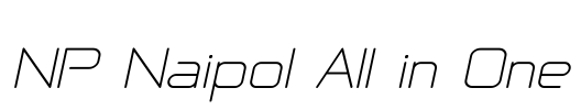 NP Naipol All in One Font Image