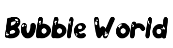 Bubble World Font Image