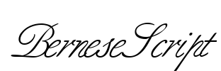 BerneseScript Font Image