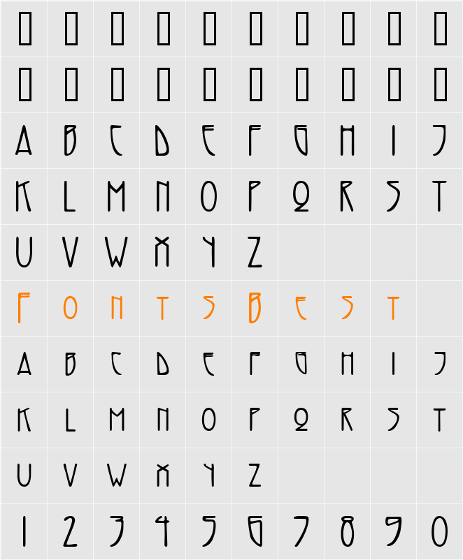 Adresack™ Character Map