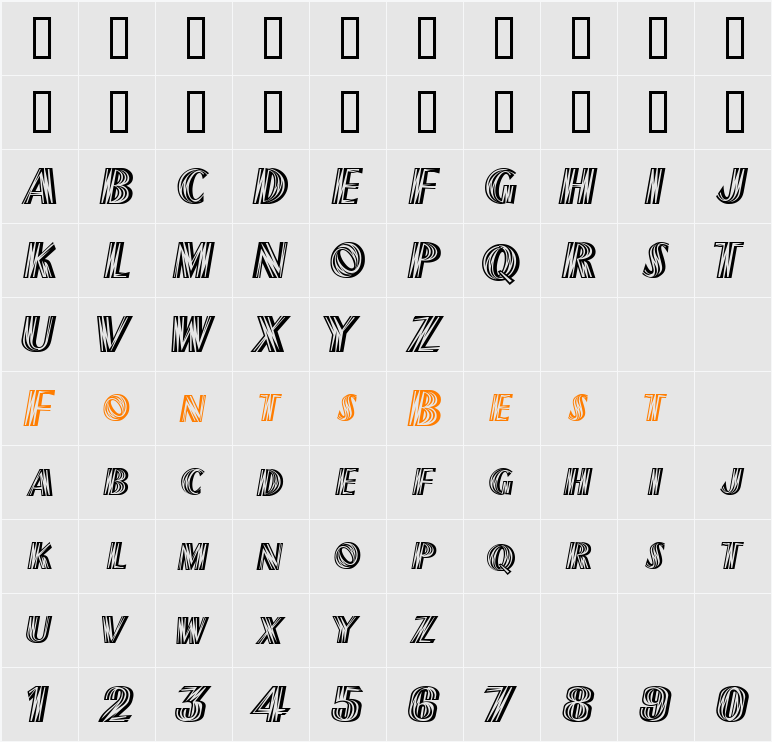 ChiliPepperExtraBold Character Map
