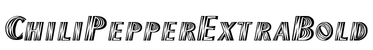 ChiliPepperExtraBold Font Image