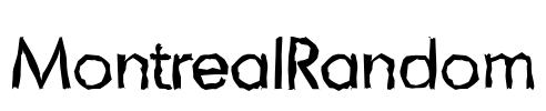 MontrealRandom Font Image