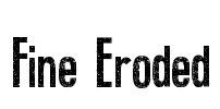 Fine Eroded Font Image