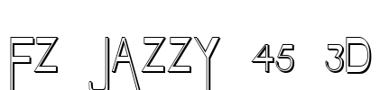 FZ JAZZY 45 3D Font Image