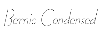 Bernie Condensed Font Image