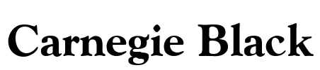 Carnegie Black Font Image