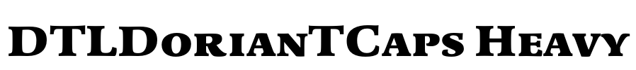 DTLDorianTCaps Heavy Font Image