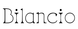 Bilancio Font Image