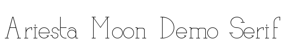 Ariesta Moon Demo Serif Font Image