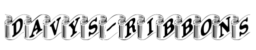 Davys-Ribbons Font Image