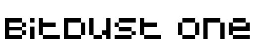 BitDust One Font Image