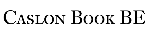 Caslon Book BE