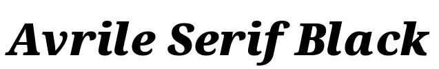 Avrile Serif Black