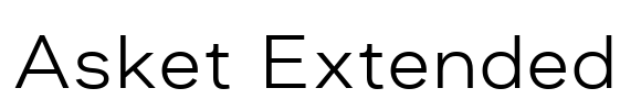 Asket Extended Font Image