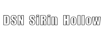 DSN SiRin Hollow Font Image