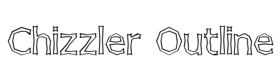 Chizzler Outline Font Image