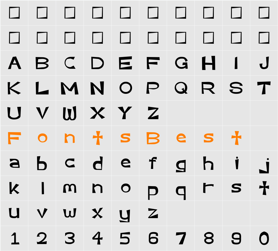 Asshole Character Map