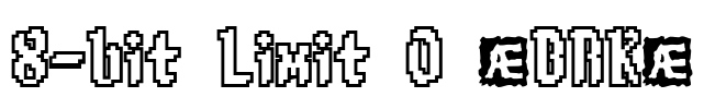 8-bit Limit O (BRK) Font Image