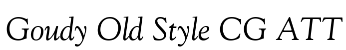 Goudy Old Style CG ATT