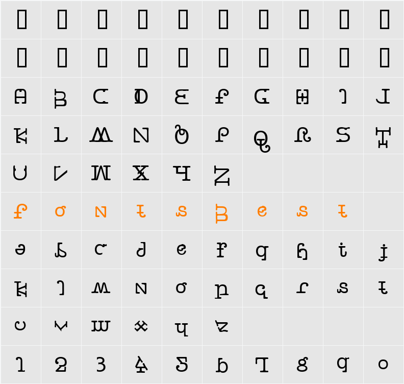 JI-Lyttas Character Map